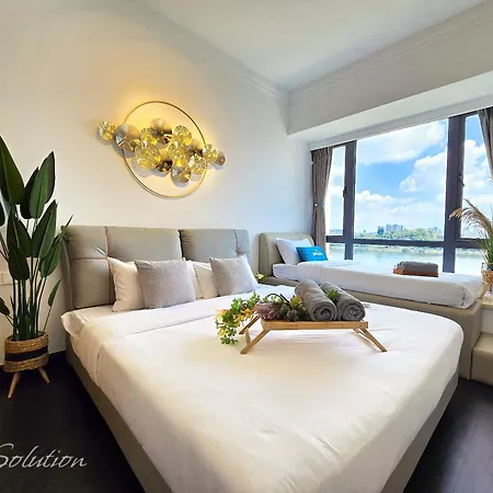 Full Seaview 3Br Johor Bahru Ciq 9-10 Pax Apartment Exterior photo