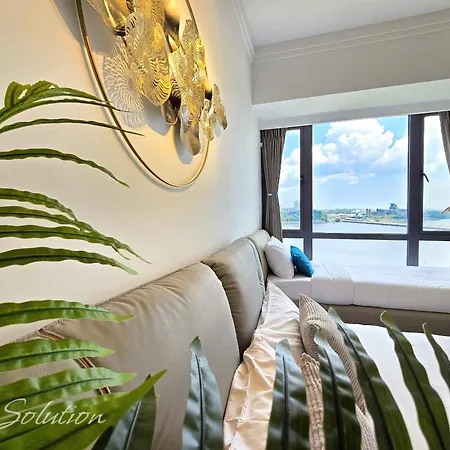 Full Seaview 3Br Johor Bahru Ciq 9-10 Pax Apartment Exterior photo